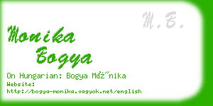 monika bogya business card